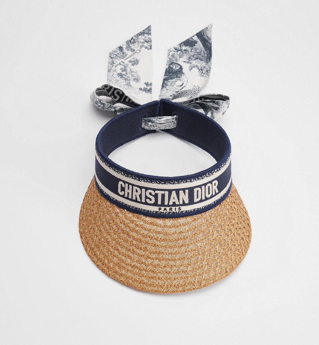 Cappello in paglia CD visiera tesa stretta