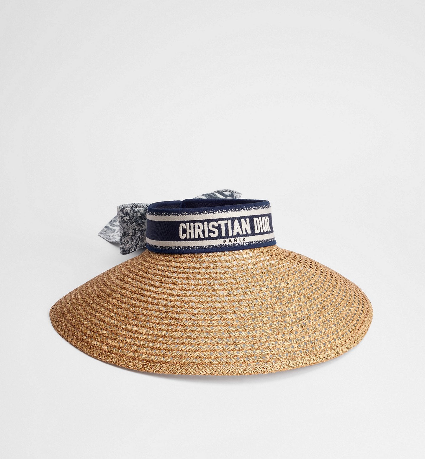 Cappello in paglia CD visiera tesa larga