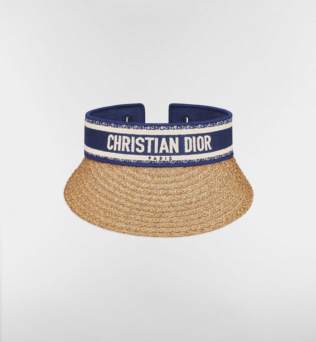 Cappello in paglia CD visiera tesa stretta