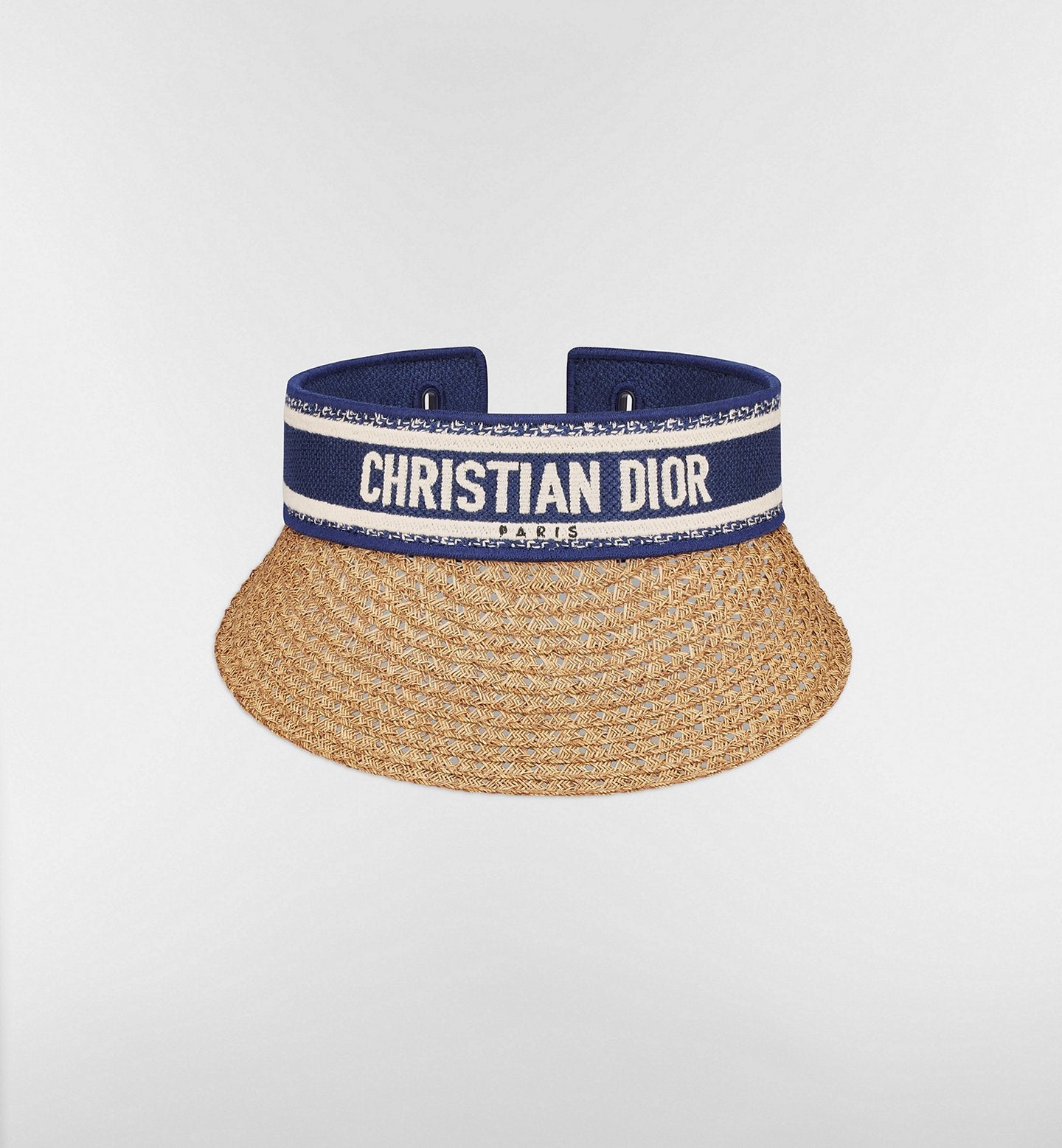 Cappello in paglia CD visiera tesa stretta