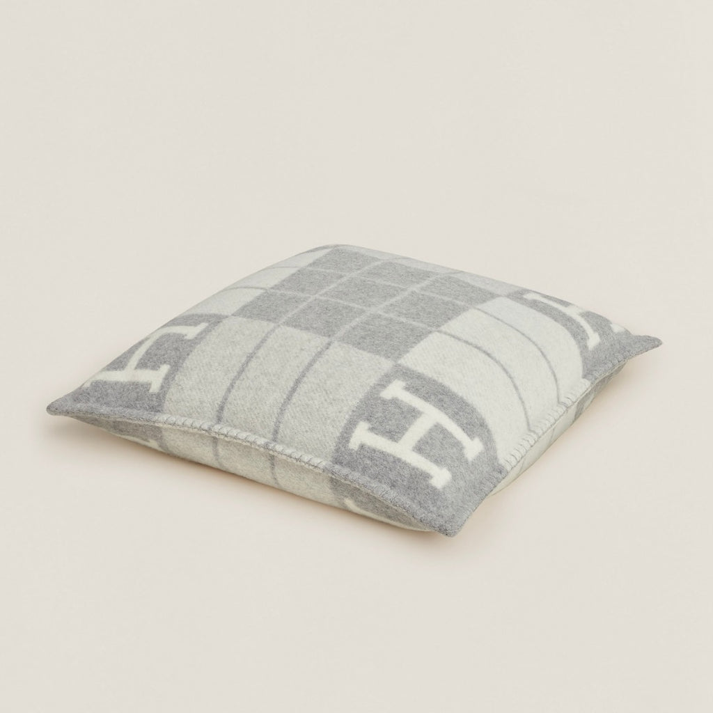 H GREY QUADRI PILLOWCASES (SET OF 2 PILLOWCASES) 50x50cm