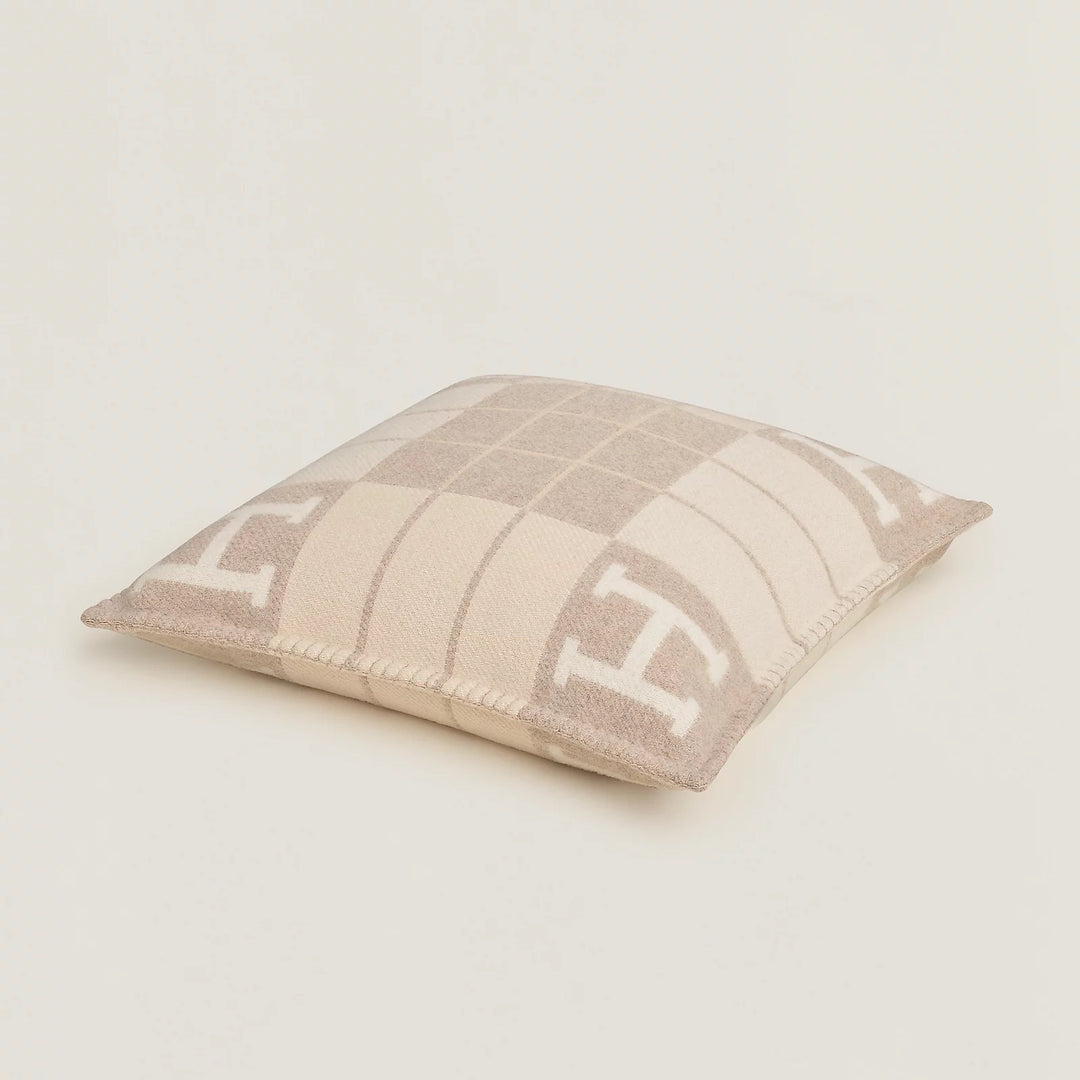 H BEIGE QUADRI PILLOWCASE (SET OF 2 PILLOWCASES) 50x50cm