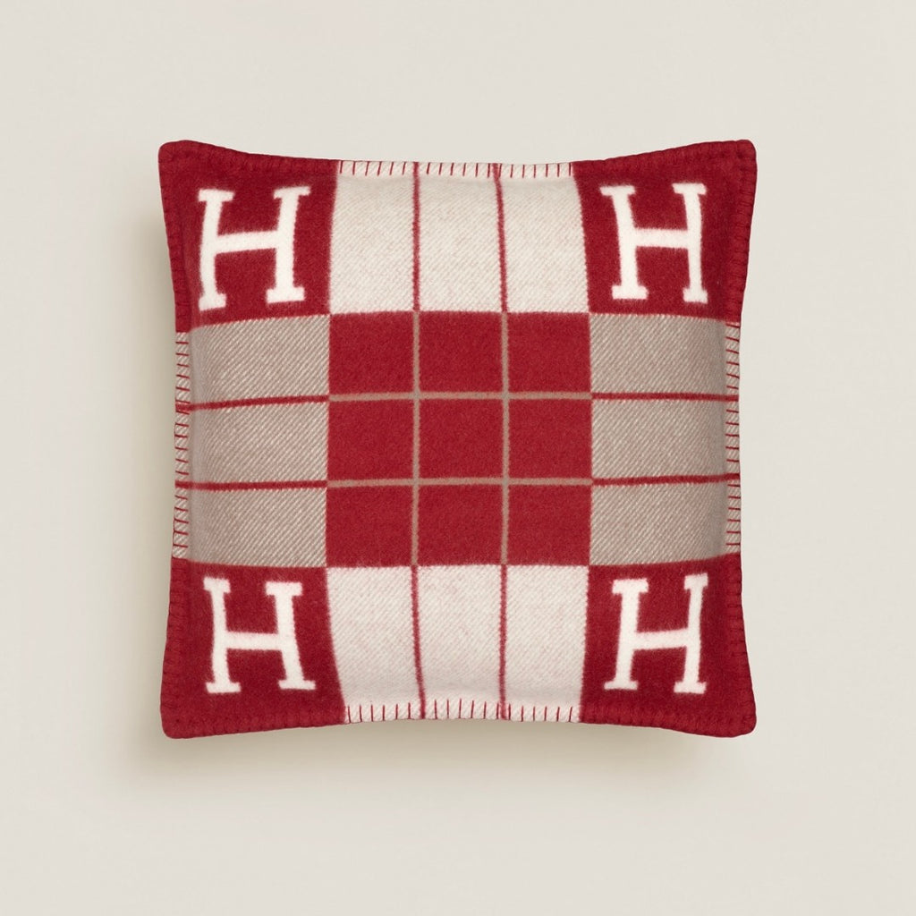 RED H-QUADRIED PILLOWCASES (SET OF 2 PILLOWCASES) 50x50cm