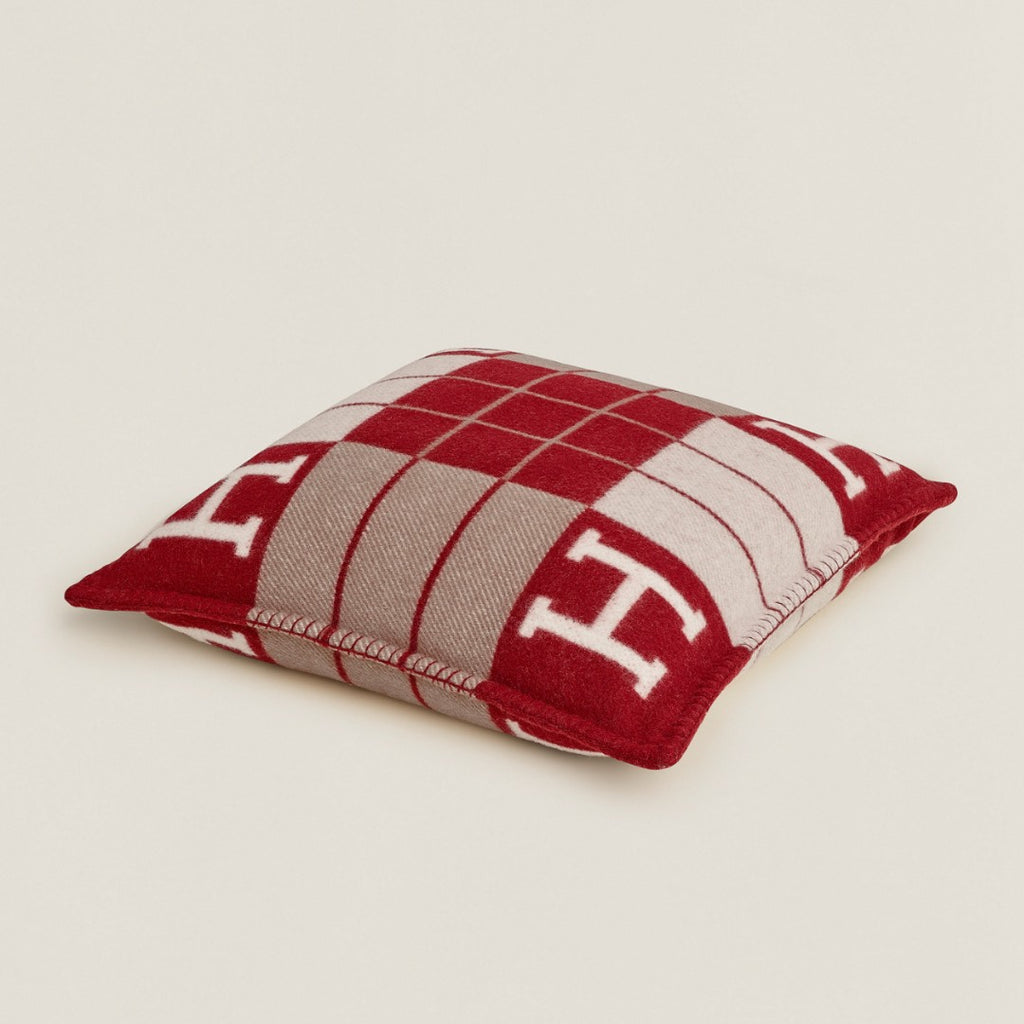 RED H-QUADRIED PILLOWCASES (SET OF 2 PILLOWCASES) 50x50cm