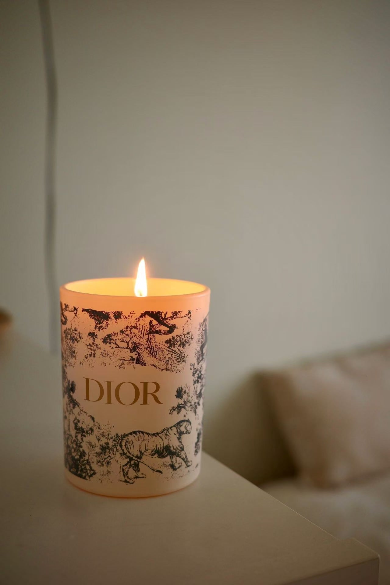 Grey CD Candle